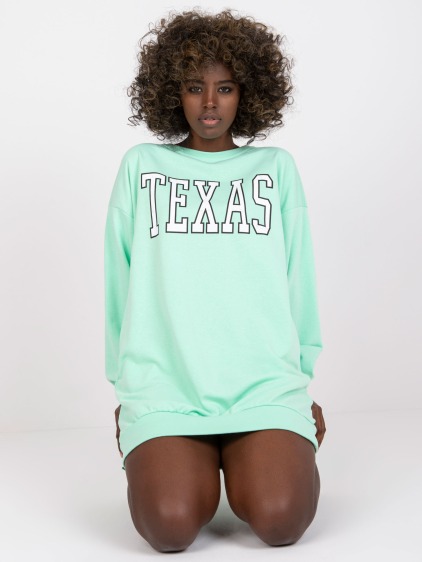 Dámska dlhá mikina POPPY mint green