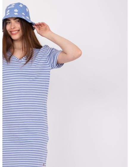 Női csíkos miniruha STITCH & SOUL világoskék