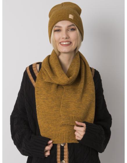 Női szett RUE PARIS mustár sárga