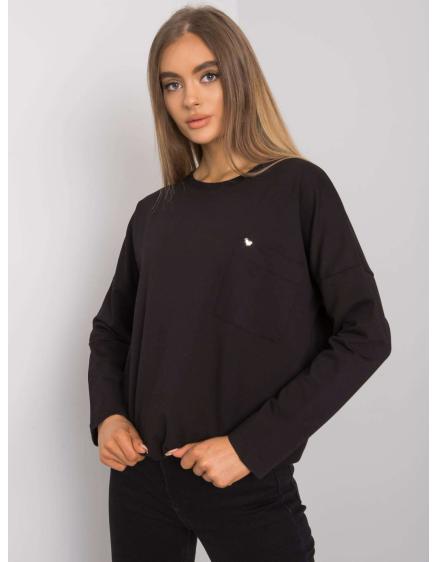 Női blúz zsebbel ORINE fekete