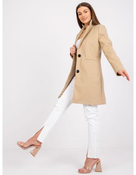 Női klasszikus kabát DALIDA világos bézs