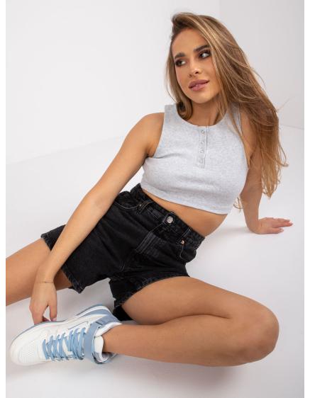 Női top Riley RUE PARIS világosszürke, csukható Riley RUE PARIS top, világos szürke