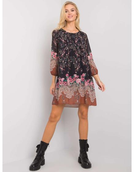 Dámske vzorované šaty Tristana OCH BELLA black