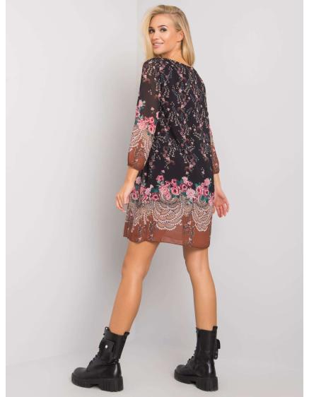 Dámske vzorované šaty Tristana OCH BELLA black