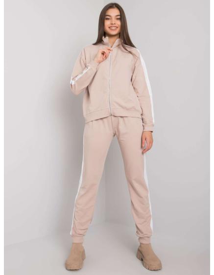 Női szett csíkos ALIANA bézs bézs