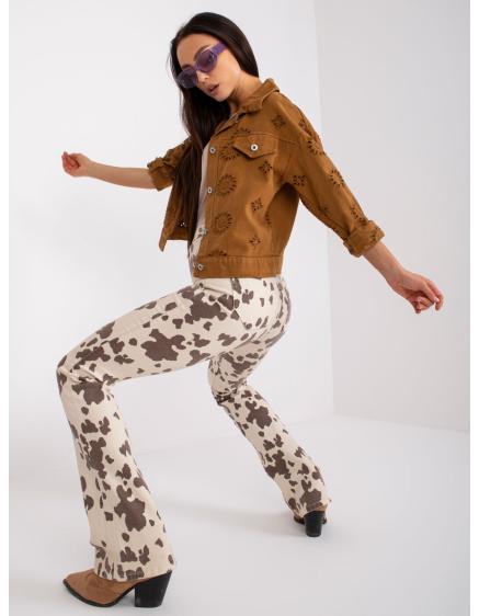 Női rövid farmerdzseki COLIMA barna