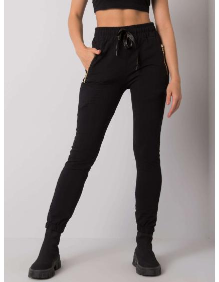 Női melegítőnadrág zsebekkel SHADIA fekete