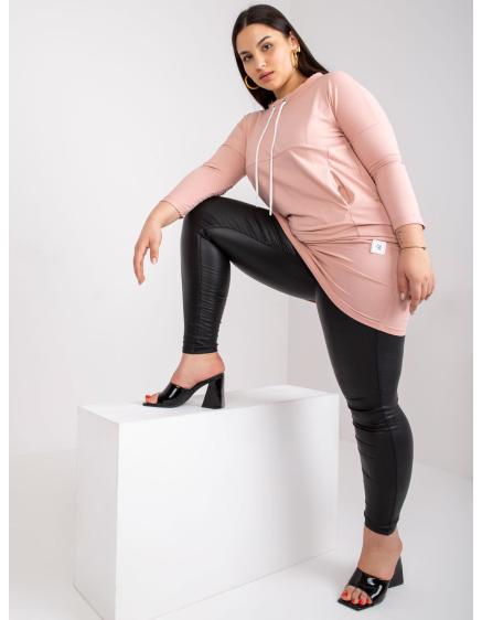 Női plus size tunika JANA sötét rózsaszín