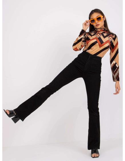 Dámský top rolákový BILOXI hnědočerný 