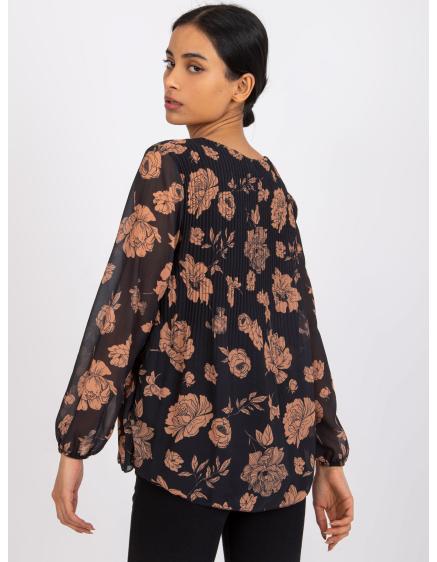Női blúz LIANA fekete-barna