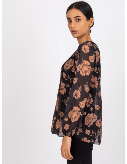 Női blúz LIANA fekete-barna