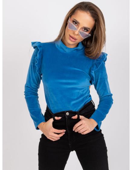 Dámská halenka s volánky EUGENIE tmavě modrá