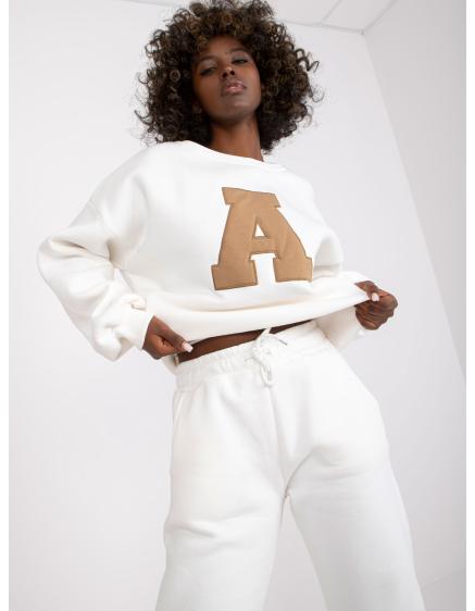 Női zsebes edzőruha EDVIGE ekrü színű