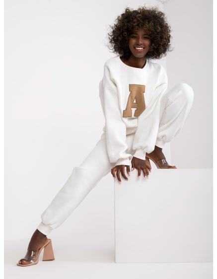 Női zsebes edzőruha EDVIGE ekrü színű