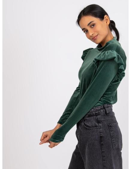 Dámská halenka s volánky EUGENIE zelená