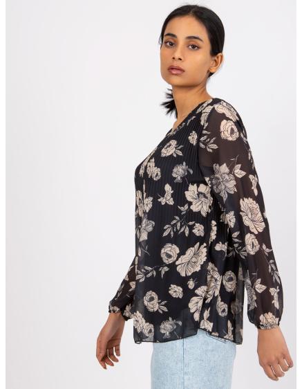 Dámska blúzka LIANA čierno-béžová