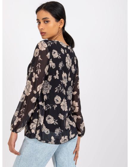 Dámska blúzka LIANA čierno-béžová