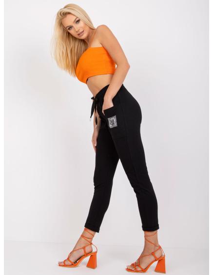 Női magas derekú melegítőnadrág SAVONA fekete