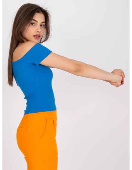 Női csíkos blúz Seila RUE PARIS sötétkék