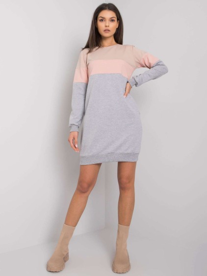 Dámske šaty Feliciana RUE PARIS beige-pink