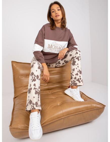 Női oversize pulóver BETHANY barna