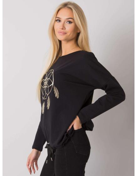 Női nyomtatott blúz Jackson RUE PARIS fekete