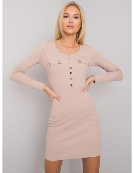 Dámské šaty Delaware RUE PARIS světle béžové  