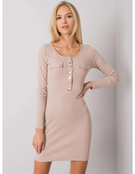 Dámské šaty Delaware RUE PARIS světle béžové  