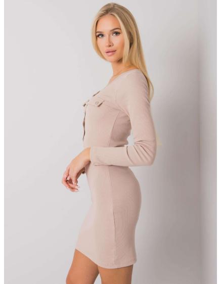 Dámské šaty Delaware RUE PARIS světle béžové  