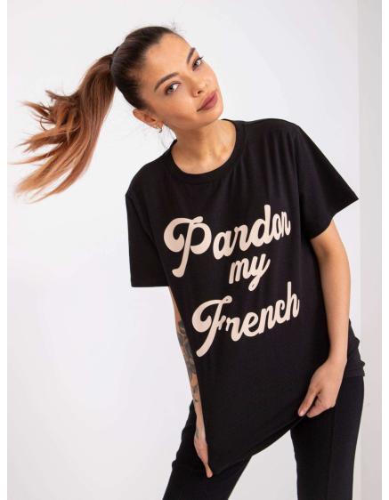 Női póló JADE fekete