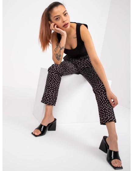 Női KYOTO nadrág övvel, fekete színű