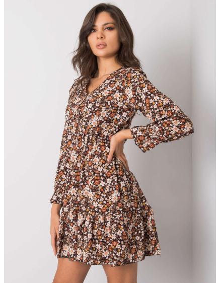 Anavi OCH BELLA női fodros ruha fekete