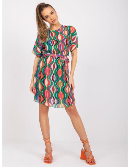 Női pliszírozott mini ruha MARIANNE zöld