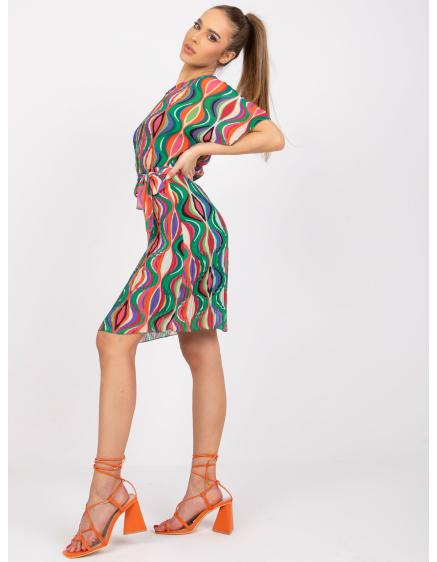 Női pliszírozott mini ruha MARIANNE zöld