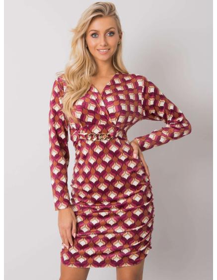 Dámské šaty se vzorem MONTILLA růžové 