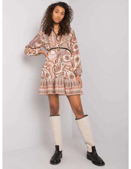 Női nyomtatott ruha MILAH bézs