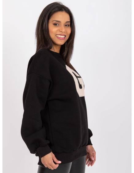 Dámská mikina s kapucí SEVERINE černá 