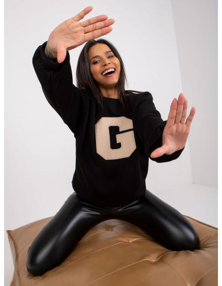 Dámská mikina s kapucí SEVERINE černá 