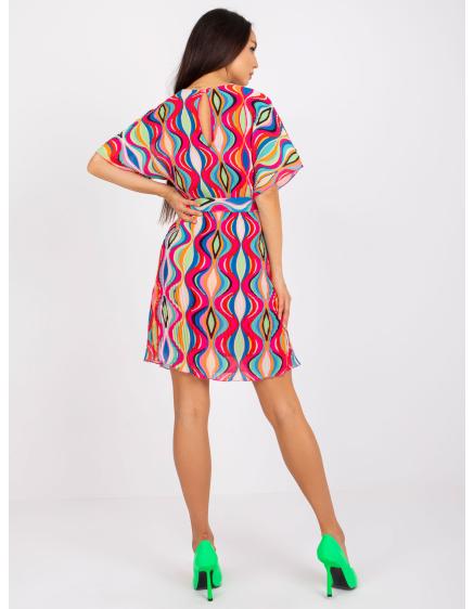 Női nyomtatott mini ruha MARIANNE rózsaszín