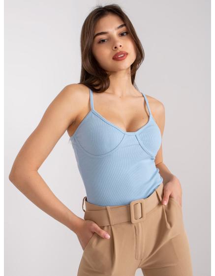 Női csíkos pamut felső Alla OCH BELLA világoskék