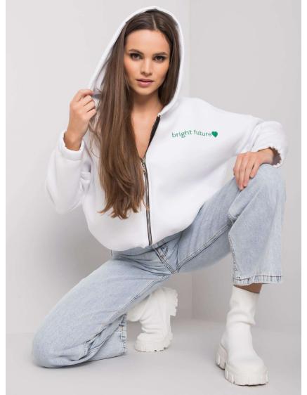 Női hímzett pulóver Michelle RUE PARIS fehér