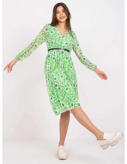 Női virágos midi ruha GIRONA zöld