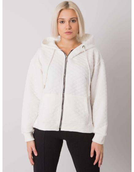 Női steppelt cipzáras pulóver AREZZO ekrü színű