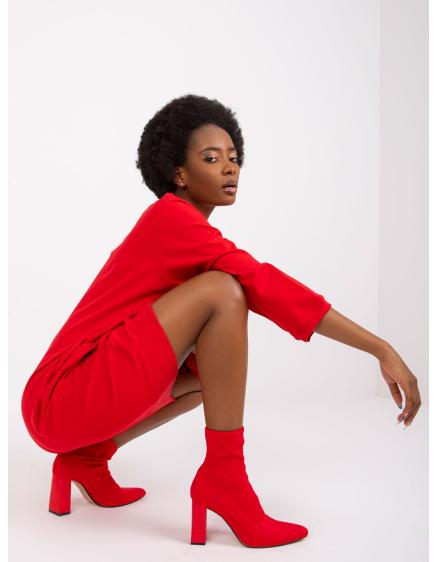 Dámské šaty s kapsami SALOU červené  