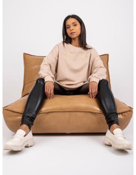 Dámská mikina Damiette s potiskem béžová 