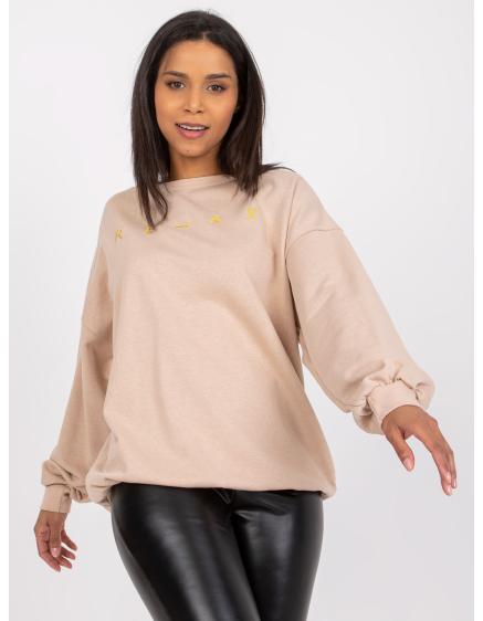 Dámská mikina Damiette s potiskem béžová 