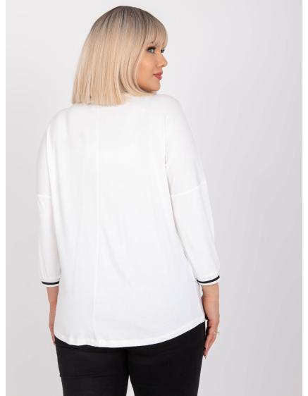 Dámská halenka bavlněná plus size MARIANNA ecru