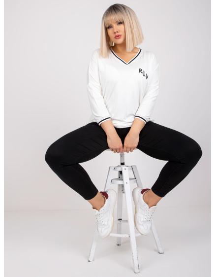 Dámská halenka bavlněná plus size MARIANNA ecru