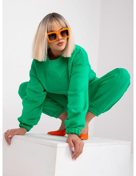 Női plus size tréningruha nadrággal MALEAH zöld