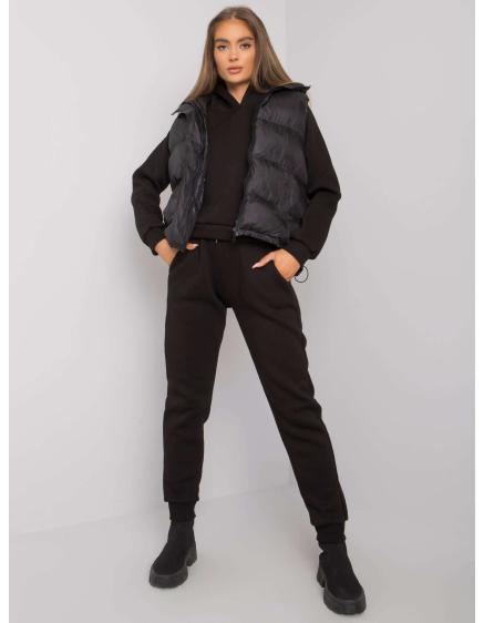 Női szett mellénnyel AYSEL fekete